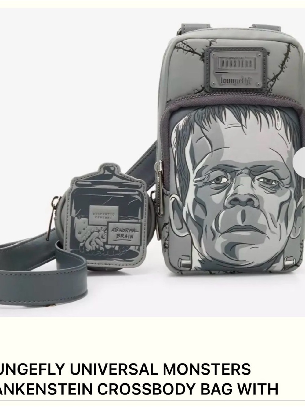 Loungefly universal monsters Frankenstein crossbody NWT